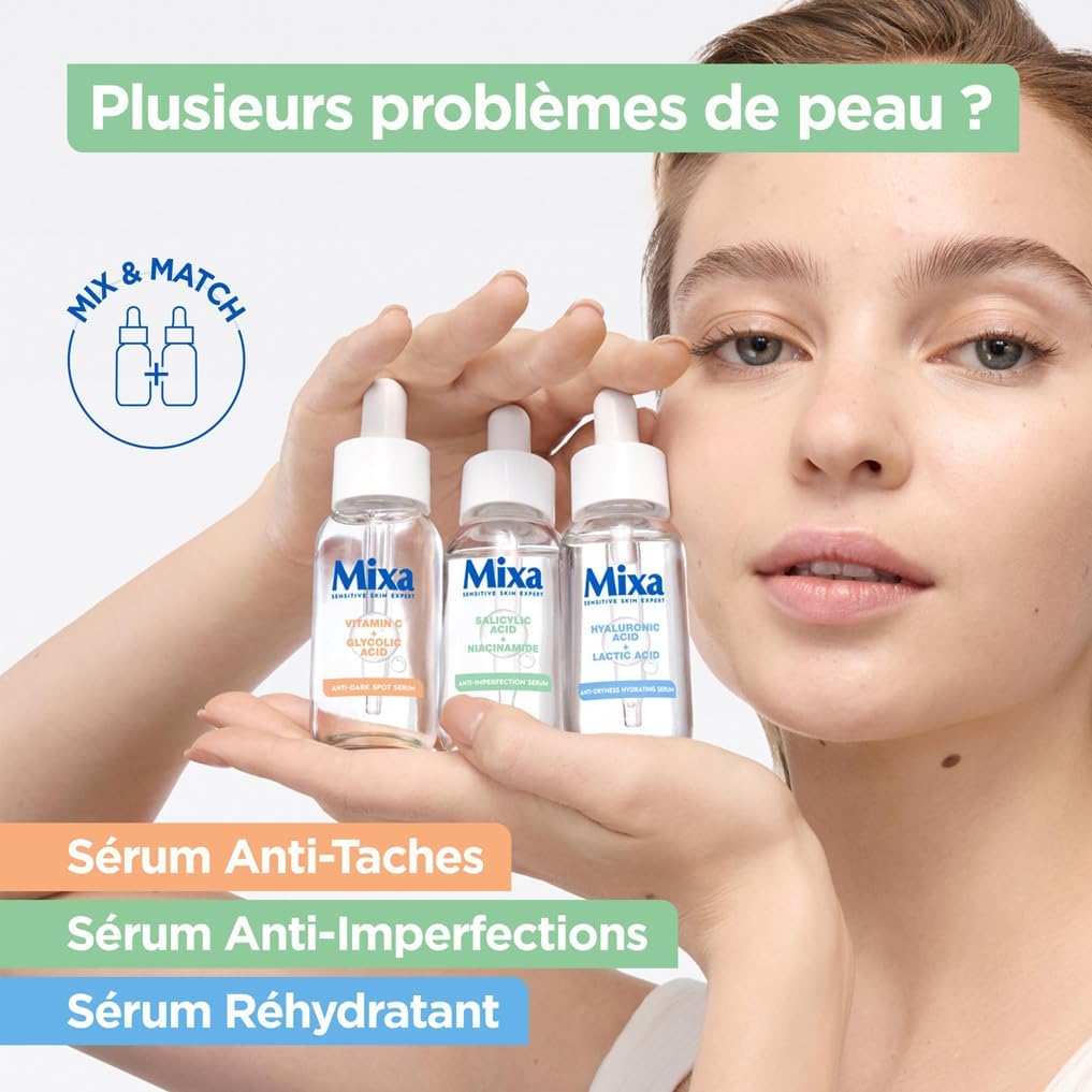 Mixa - Concentrated Anti-Spot Serum - For Dull Complexions - Enriched with Vitamin C and Glycolic Acid - 30 ml - Image 8