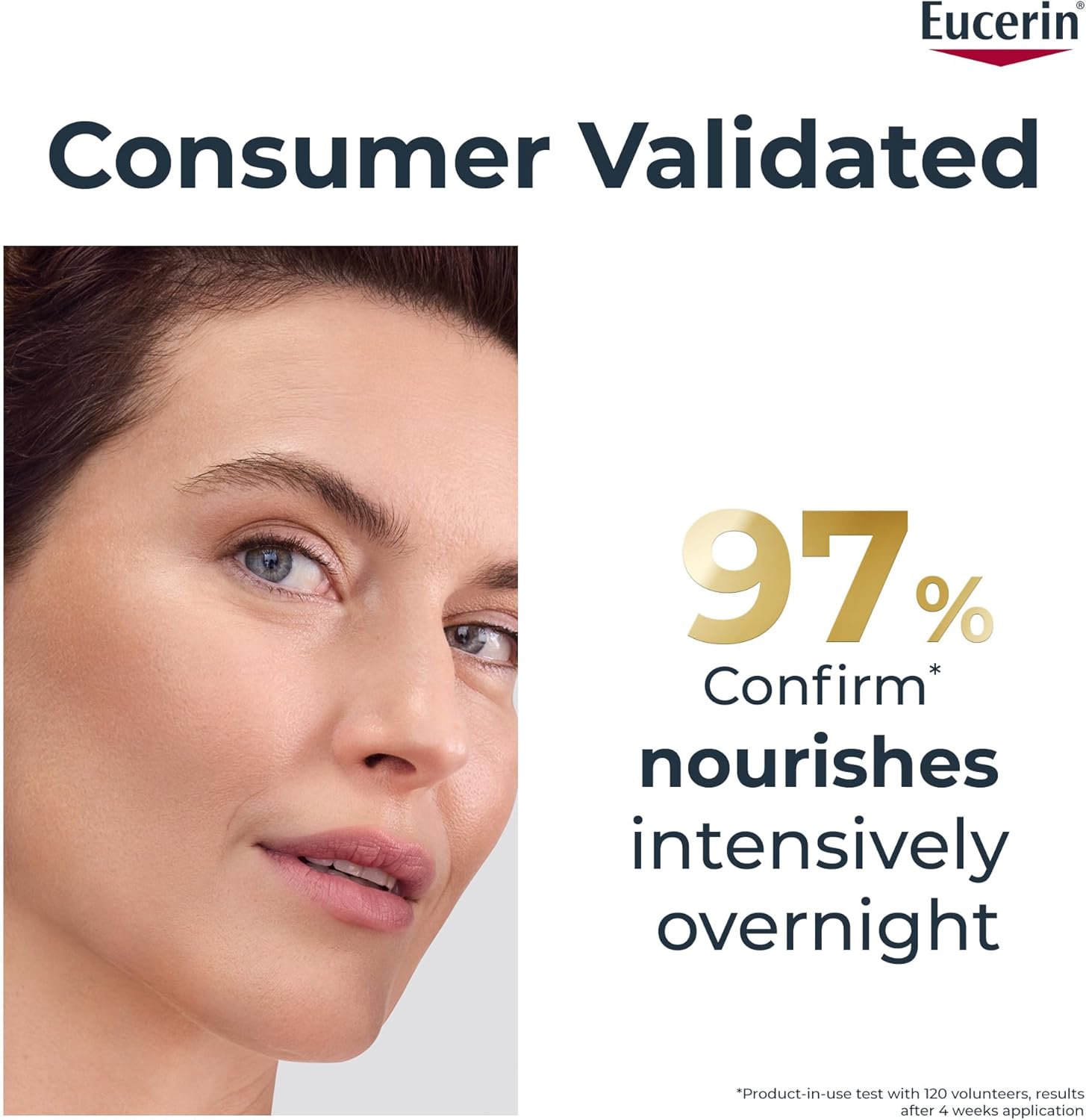 Eucerin Hyaluron-Filler + Elasticity Anti-Ageing Night Care 50 ml, Night Cream that Improves Skin Elasticity, Anti-Wrinkle Face Cream with Hyaluronic Acid and Thiamidol - Image 5