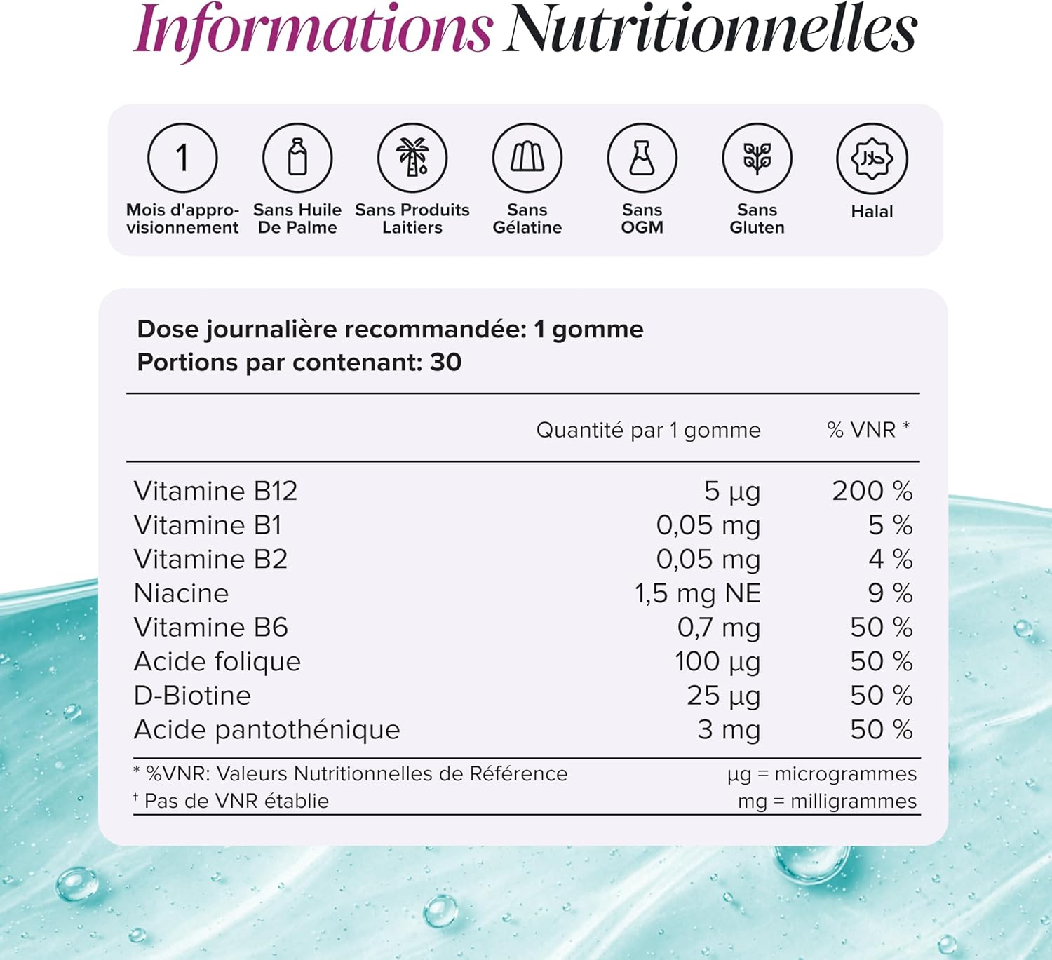 Vitamin B12 Child Gummies - Vitamin B Complex (B1, B2, B6, B12 + Folic Acid & Biotine) - Energy, Nervous System & Fatigue - Vegan, Gluten Free - 30 Strawberry Gummies - Novomins - Image 6