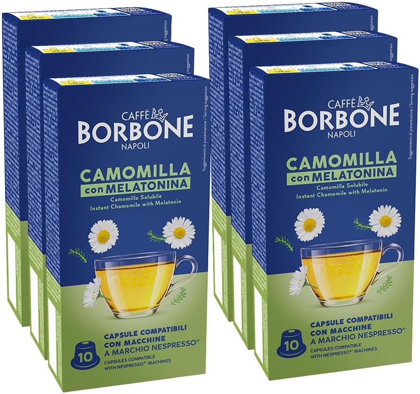 Caffè Borbone Chamomile Soluble with Melatonin - 60 Capsules (6 packs of 10) - Compatible with Nespresso Home Use Coffee Machines - Image 5