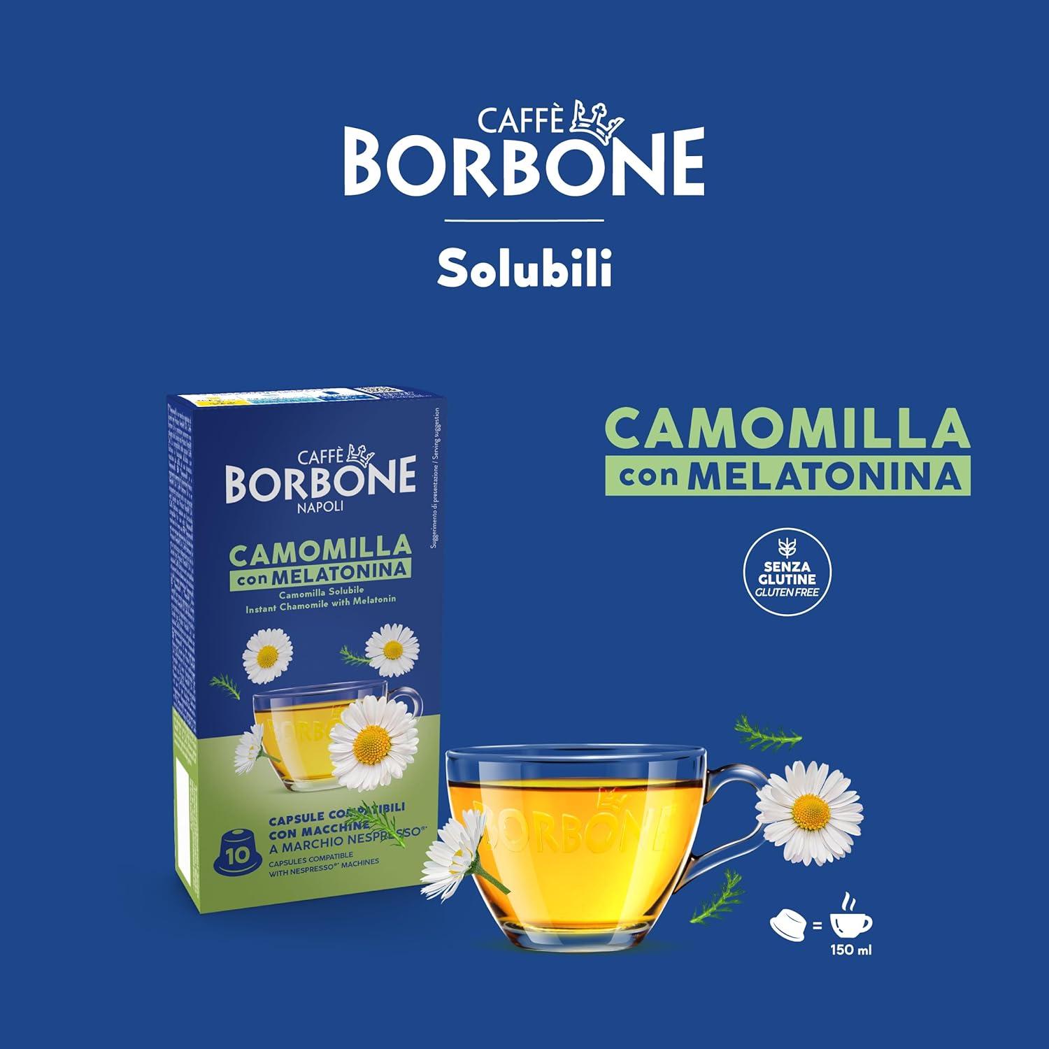 Caffè Borbone Chamomile Soluble with Melatonin - 60 Capsules (6 packs of 10) - Compatible with Nespresso Home Use Coffee Machines - Image 6