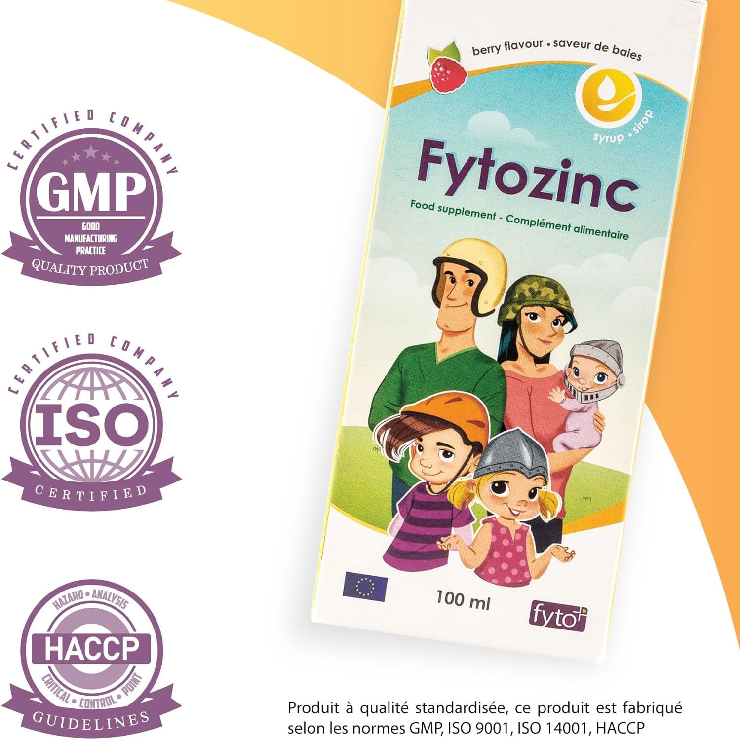 Fytozinc Syrup Zinc Child Adult Immune Defenses Vitality 100 ml - Image 4