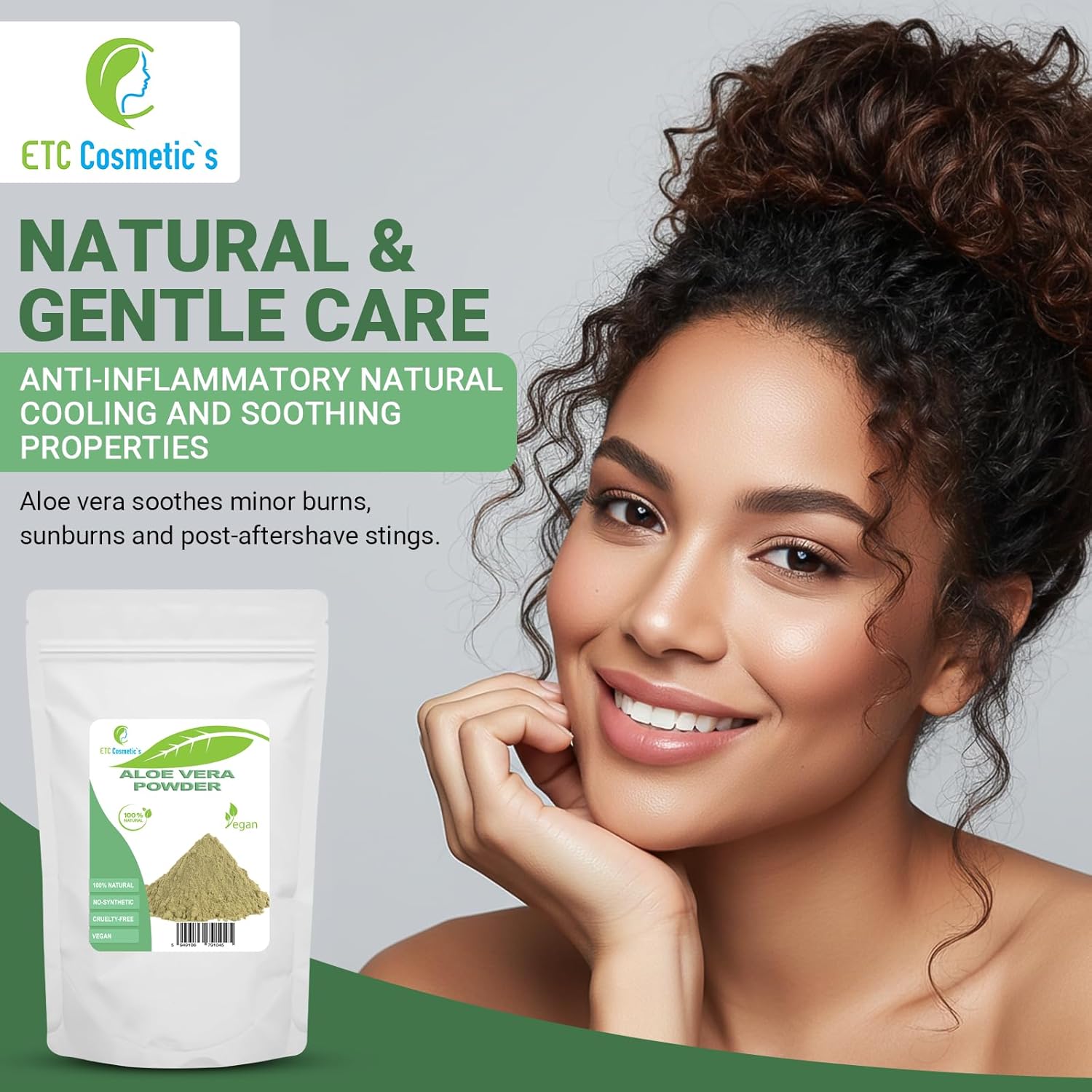 Aloe Vera Powder - 100g - Face Masks, Body Mask, Hair Mask, Promotes Hair Growth, Moisturizing, Natural & Chemical Free - Image 6