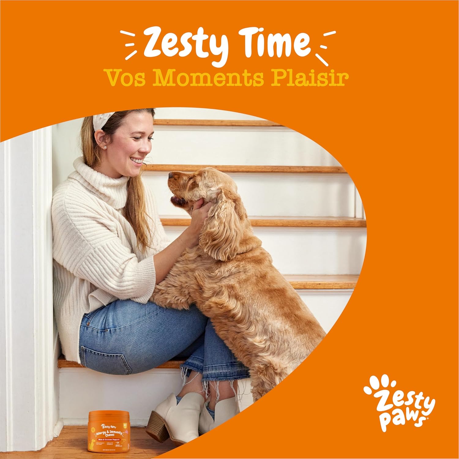 Zesty Paws Aller-Immune Dog Bites | Immune Support, Skin Care | Dry & Itchy Skin | Salmon Oil, Postbiotics, Probiotics | Daily Use | 90 Bites - Image 10