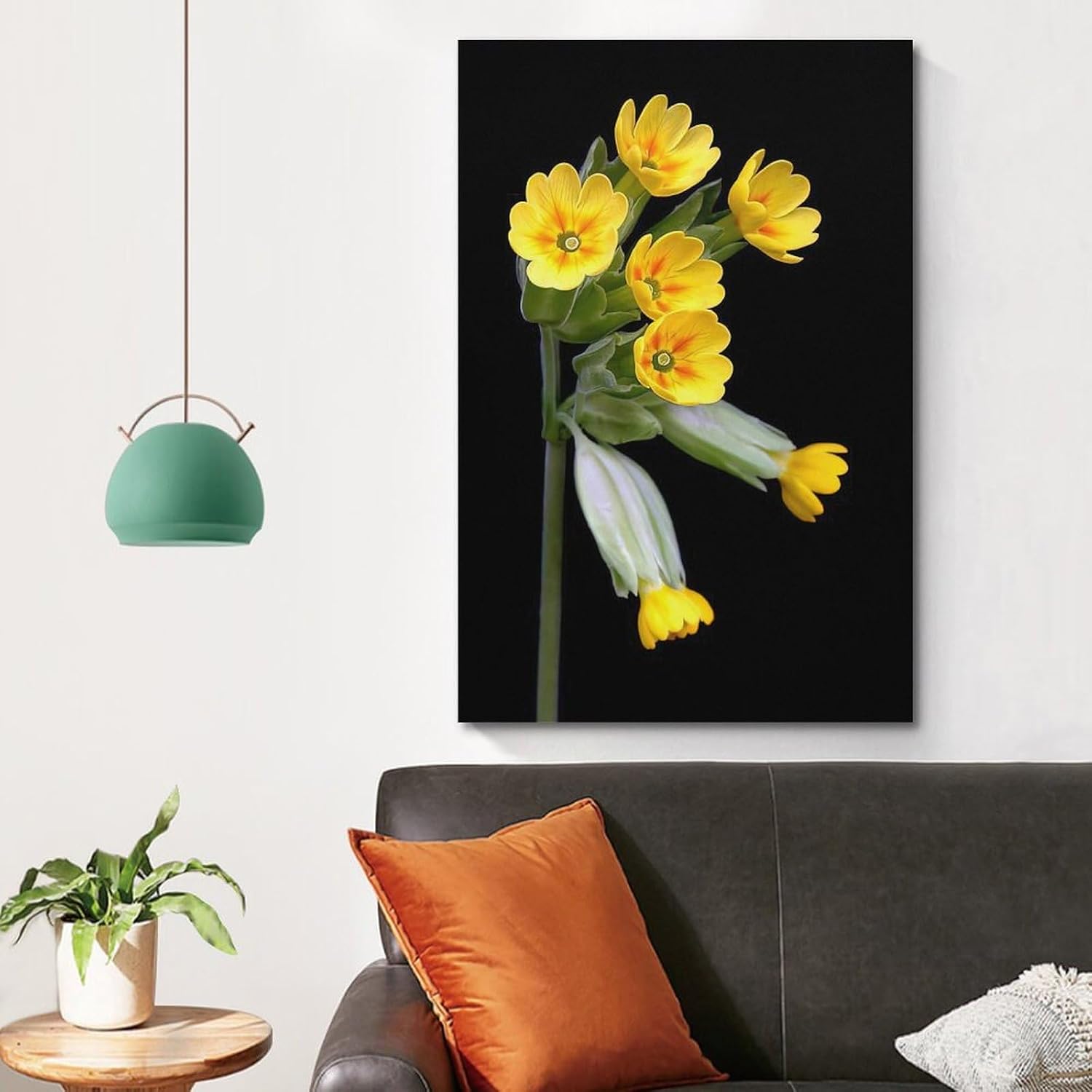 Evening Primrose Yellow Poster Canvas Print Modern Wall Decor for Bedroom 40x60cm - Image 5