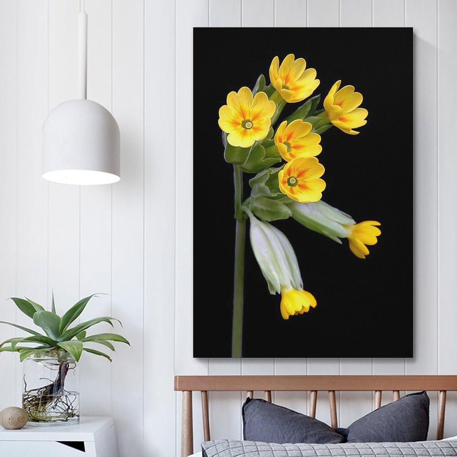 Evening Primrose Yellow Poster Canvas Print Modern Wall Decor for Bedroom 40x60cm - Image 6
