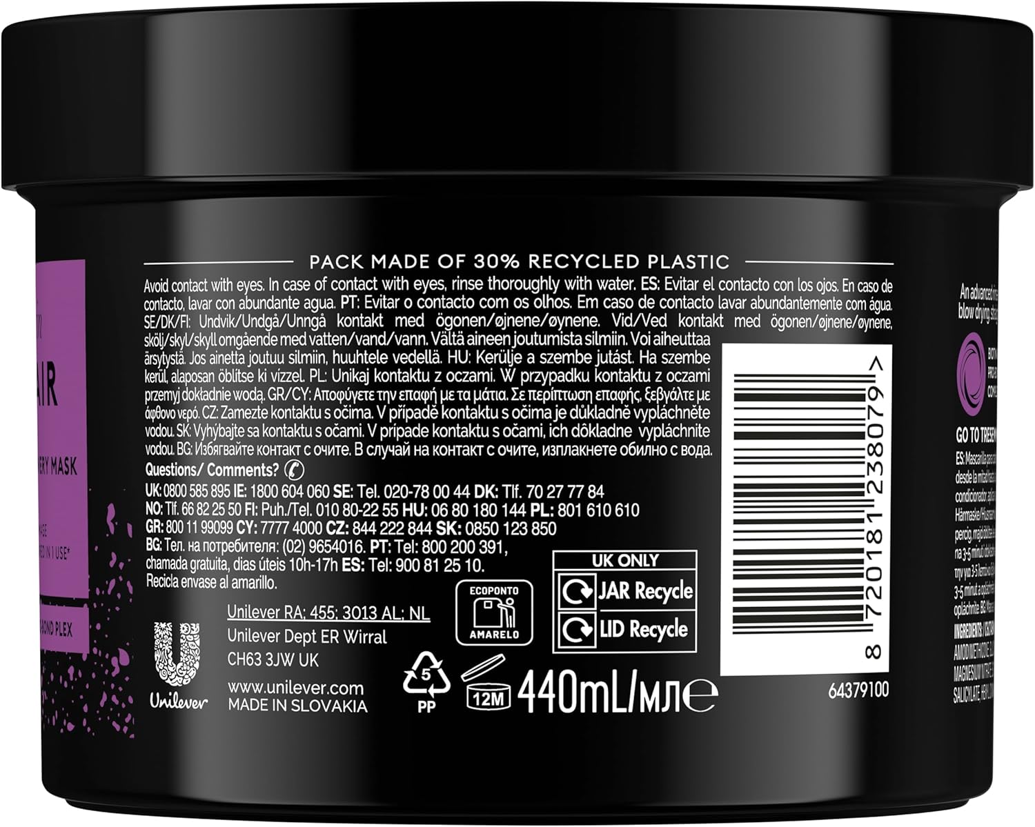 TRESemmé Biotin Repair Instant Recovery Mask with Biotin and Pro-Bond Complex 440ml - Image 4