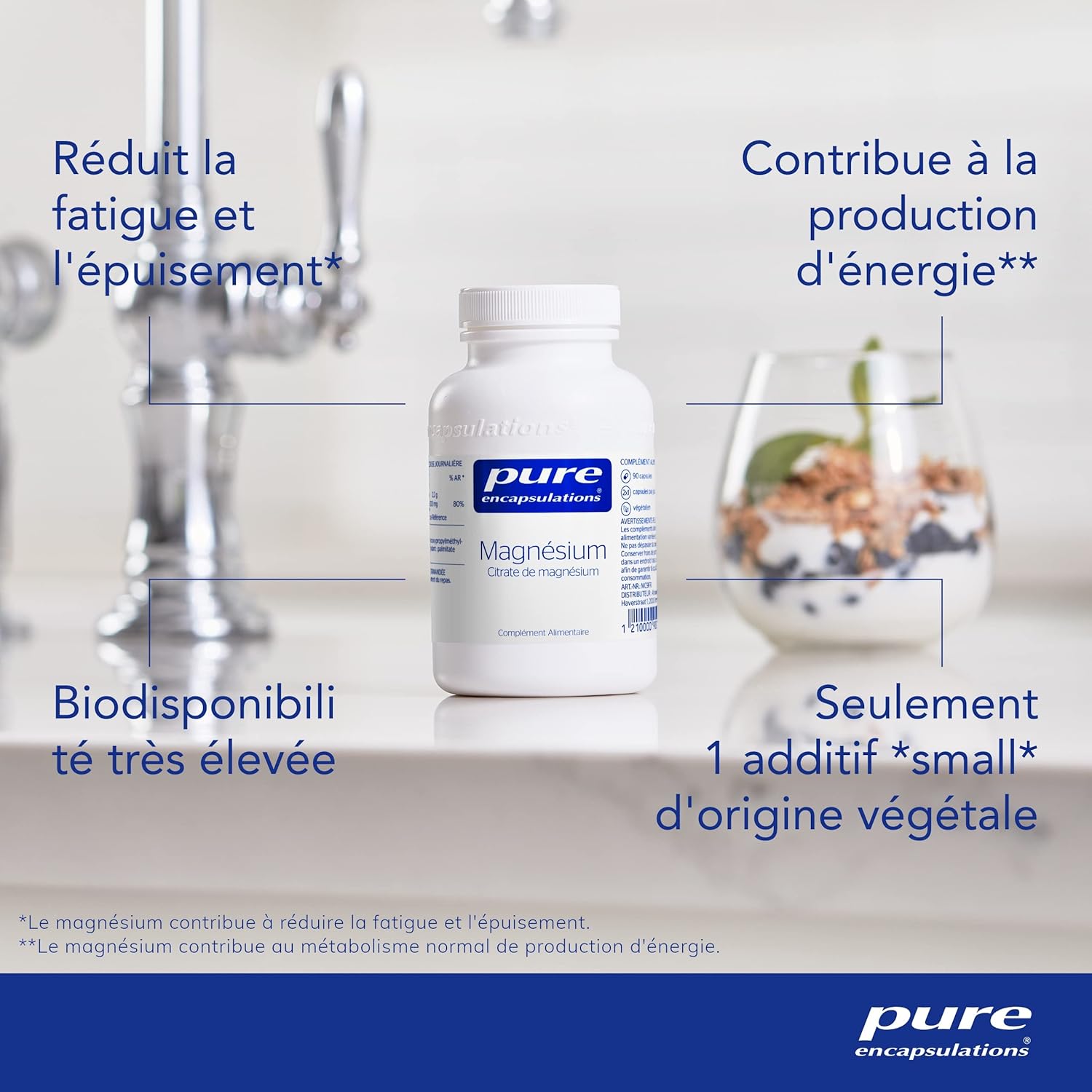 Pure Encapsulations - Magnesium Citrate 150mg - Magnesium Chelated Highly Bioavailable - 90 Vegan Capsules - Image 4