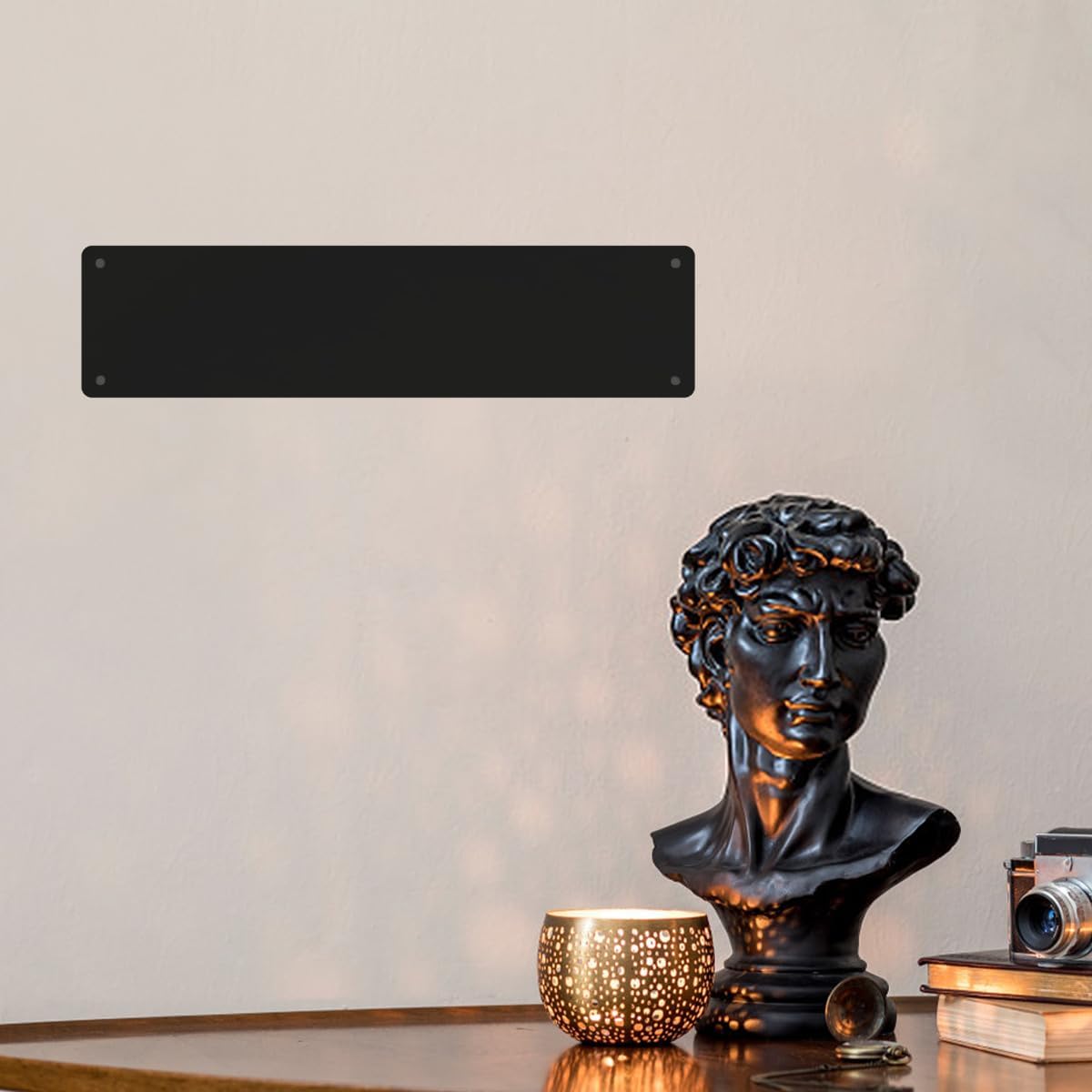 JIUFOTK Plaque en métal vintage « Onagre » - Décoration murale rétro pour la maison, le café, le bar, plaque en aluminium humoristique, 40,6 x 10,2 cm - Image 5