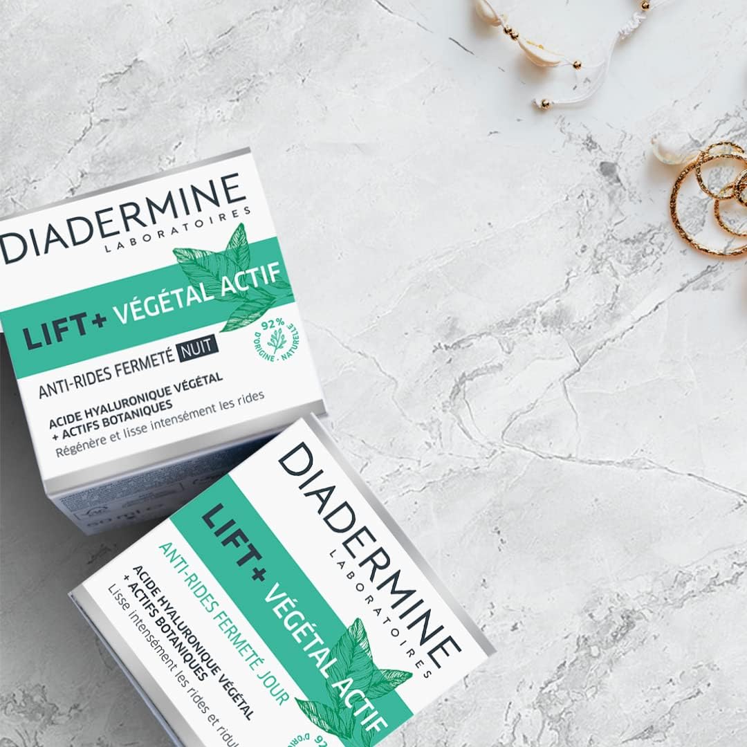 Diadermine - Active Plant Lift+ - Day Face Cream - Firmness Anti-Wrinkle Care - Plant Hyaluronic Acid and Botanical Actives - Intensely Regenerates and Smoothes Wrinkles - 50 ml Jar (Pack of 2) - Image 4