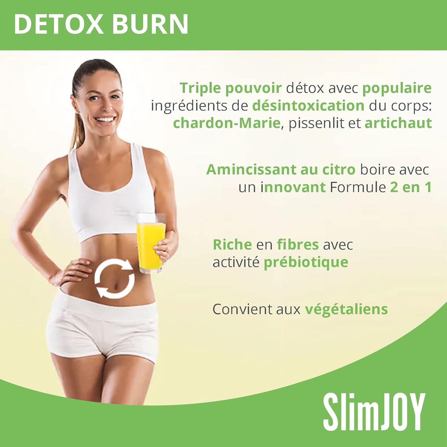 Sensilab Slimmium DetoxBurn Milk Thistle Drink, 30 Sachets | Artichoke, Dandelion and Green Tea, Vitamin C helps reduce fatigue - Image 4