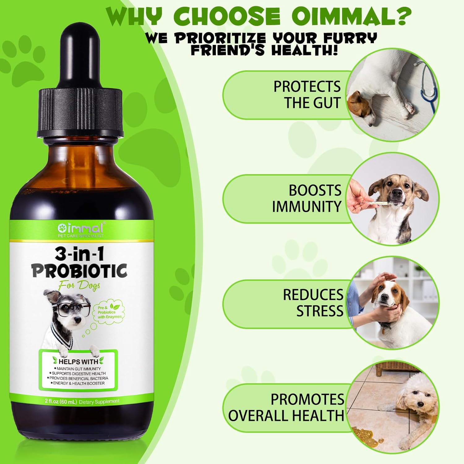 Probiotics for Dogs - 120ml Liquid Probiotic for Dogs for Gut Health and Digestion, Easy to Absorb Probiotics Dog Bau Probiotic and Gut Health Dog, All - Image 3