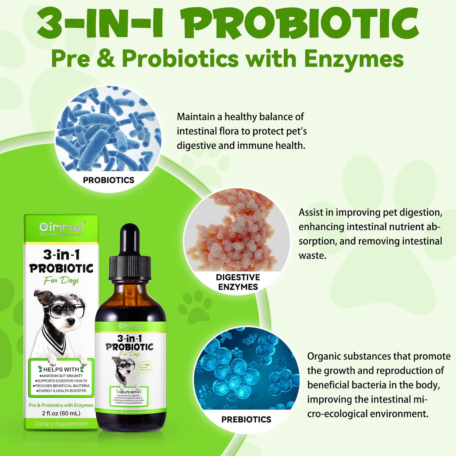 Probiotics for Dogs - 120ml Liquid Probiotic for Dogs for Gut Health and Digestion, Easy to Absorb Probiotics Dog Bau Probiotic and Gut Health Dog, All - Image 5