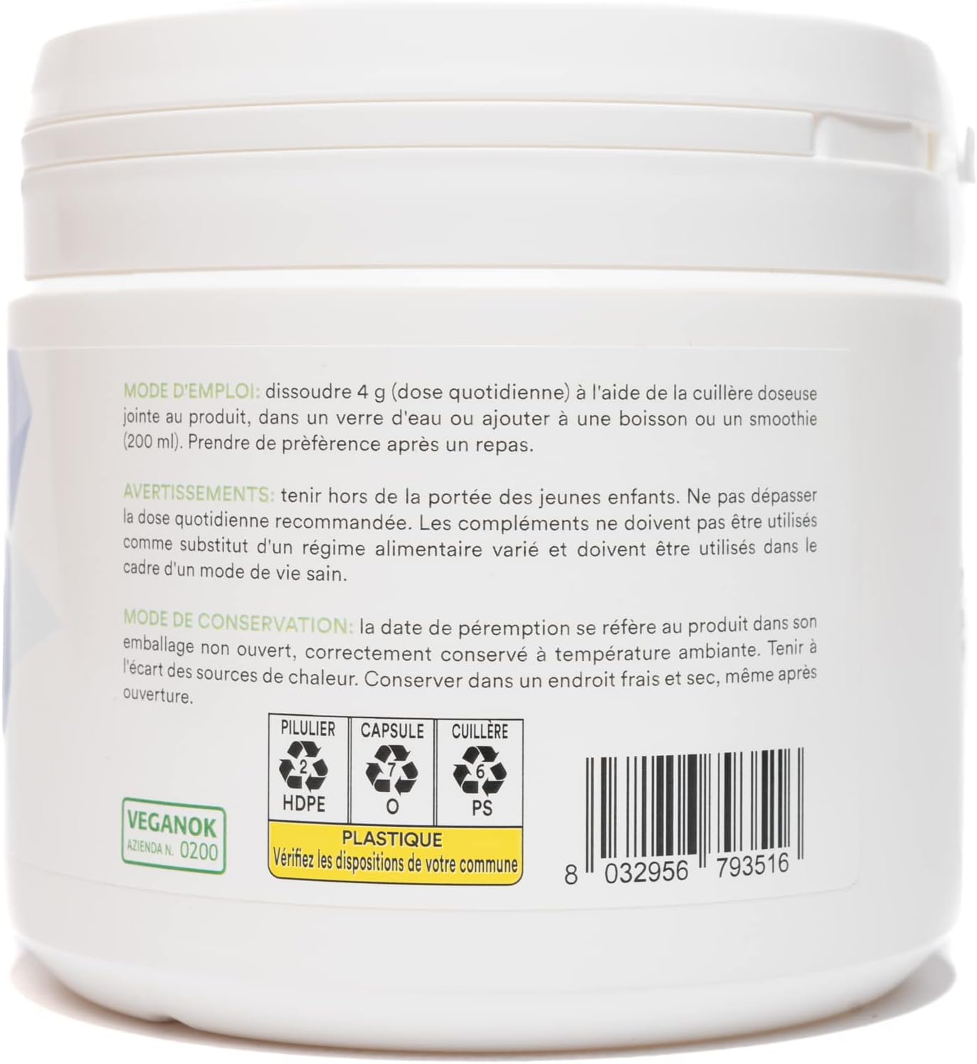 Benessence - Magnesium Citrate Powder Soluble - Food Integrator - Helps reduce fatigue and exhaustion - 125 days integration- 500g - Image 4