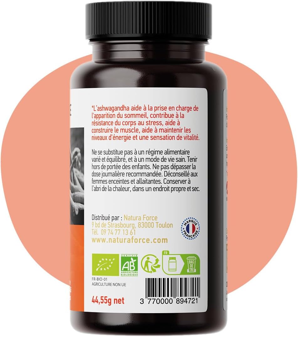 Ashwagandha Organic KSM-66 Vegetable Capsules - Improves Sleep Quality, Helps Reduce Stress and Anxiety - Pure Ashwagandha Root Extract - 90 Capsules - Image 5