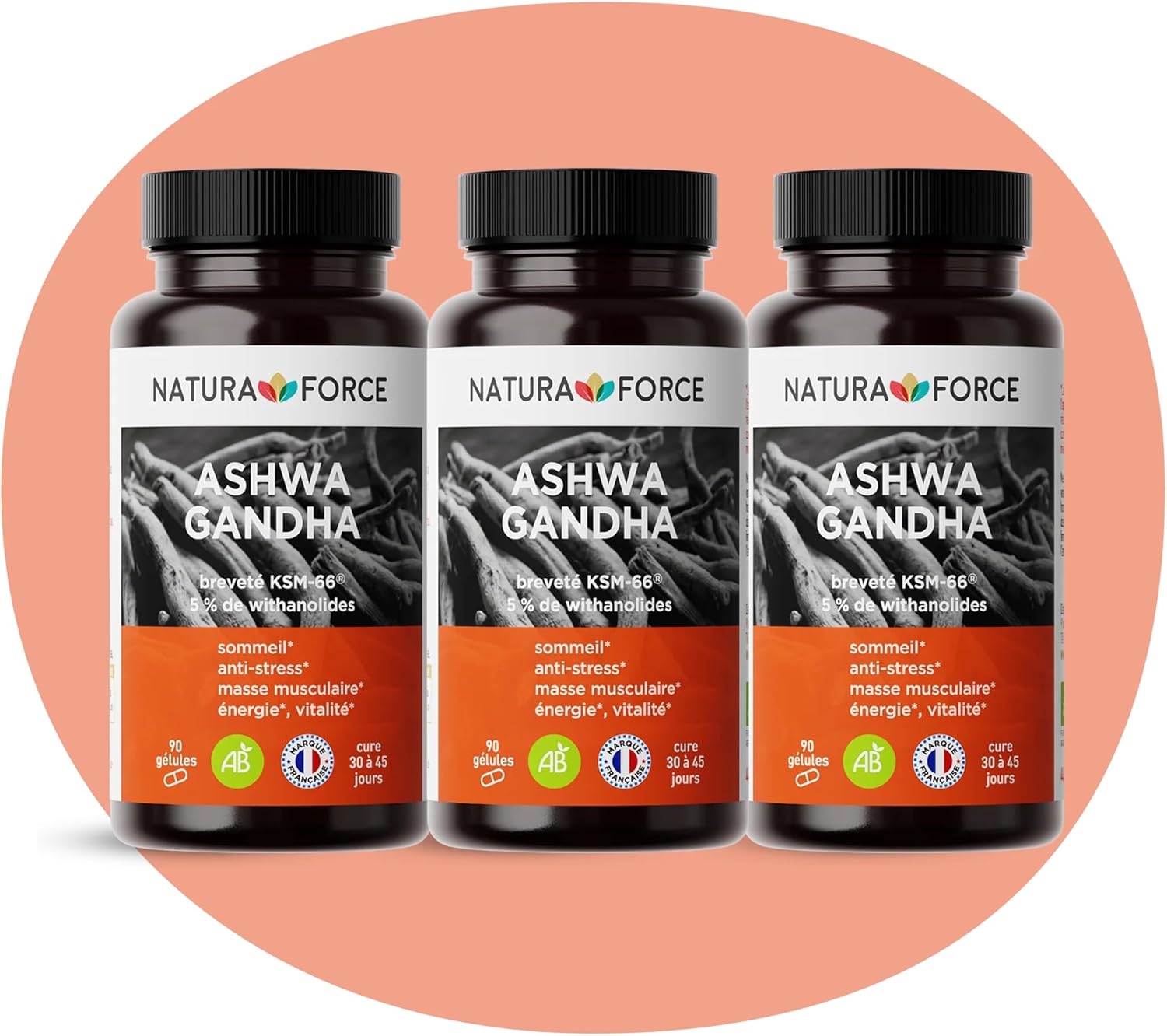 Ashwagandha Organic KSM-66 Vegetable Capsules - Improves Sleep Quality, Helps Reduce Stress and Anxiety - Pure Ashwagandha Root Extract - 90 Capsules - Image 6