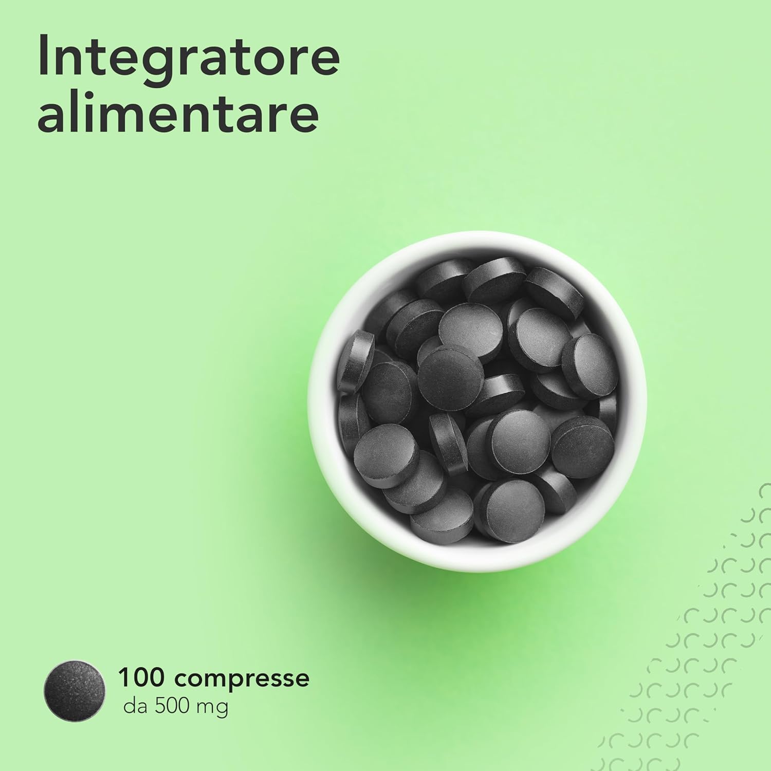 AIESI Food grade activated charcoal in tablets of 500 mg (jar of 100 cpr), Made in Italy - Image 4