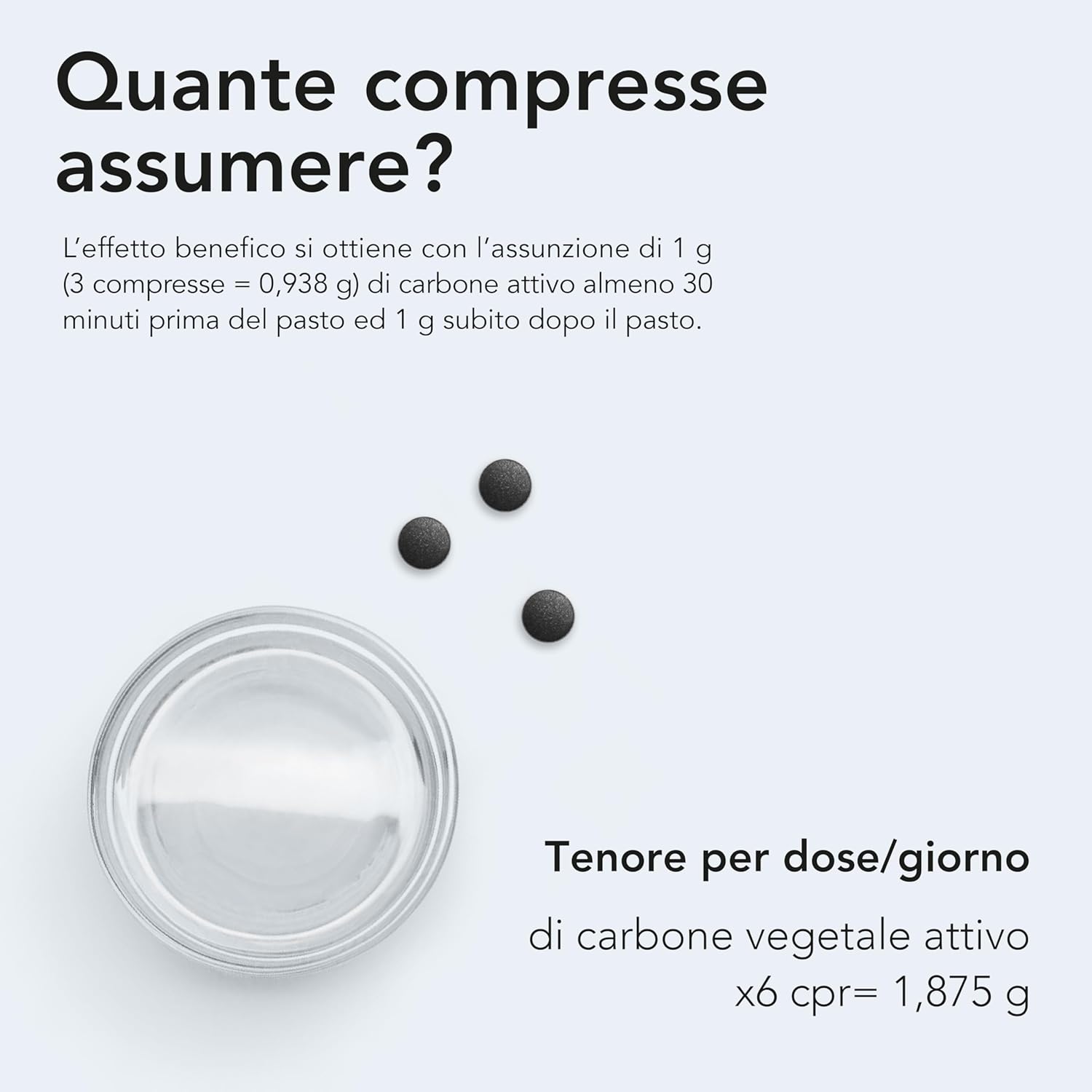 AIESI Food grade activated charcoal in tablets of 500 mg (jar of 100 cpr), Made in Italy - Image 7