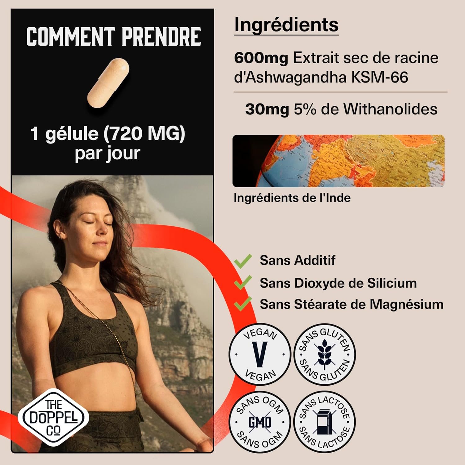 Ashwagandha KSM-66 Organic – 80 Capsules – 600mg – Withania Somnifera – 30mg Withanolides – Vegan – No Additives – No Plastic – Certified Organic - Image 5