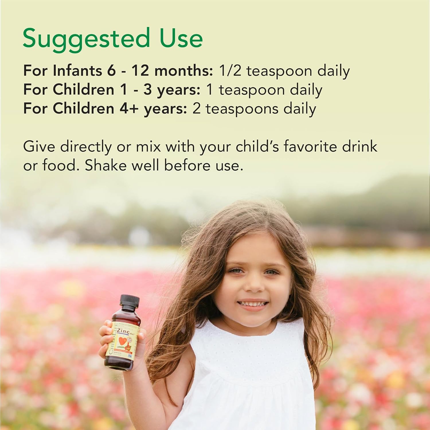 Child Life Zinc Plus, Natural Mango Strawberry - 4 oz. - Image 8