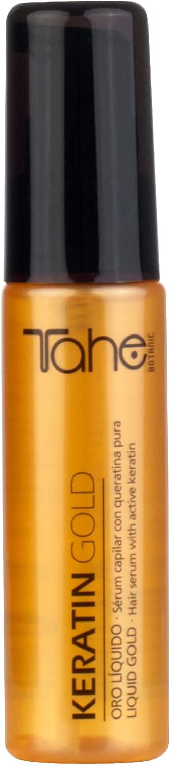 Tahe Botanic Keratin Gold Hair Serum Liquid Gold and Pure Keratin (30 ml) - Image 3
