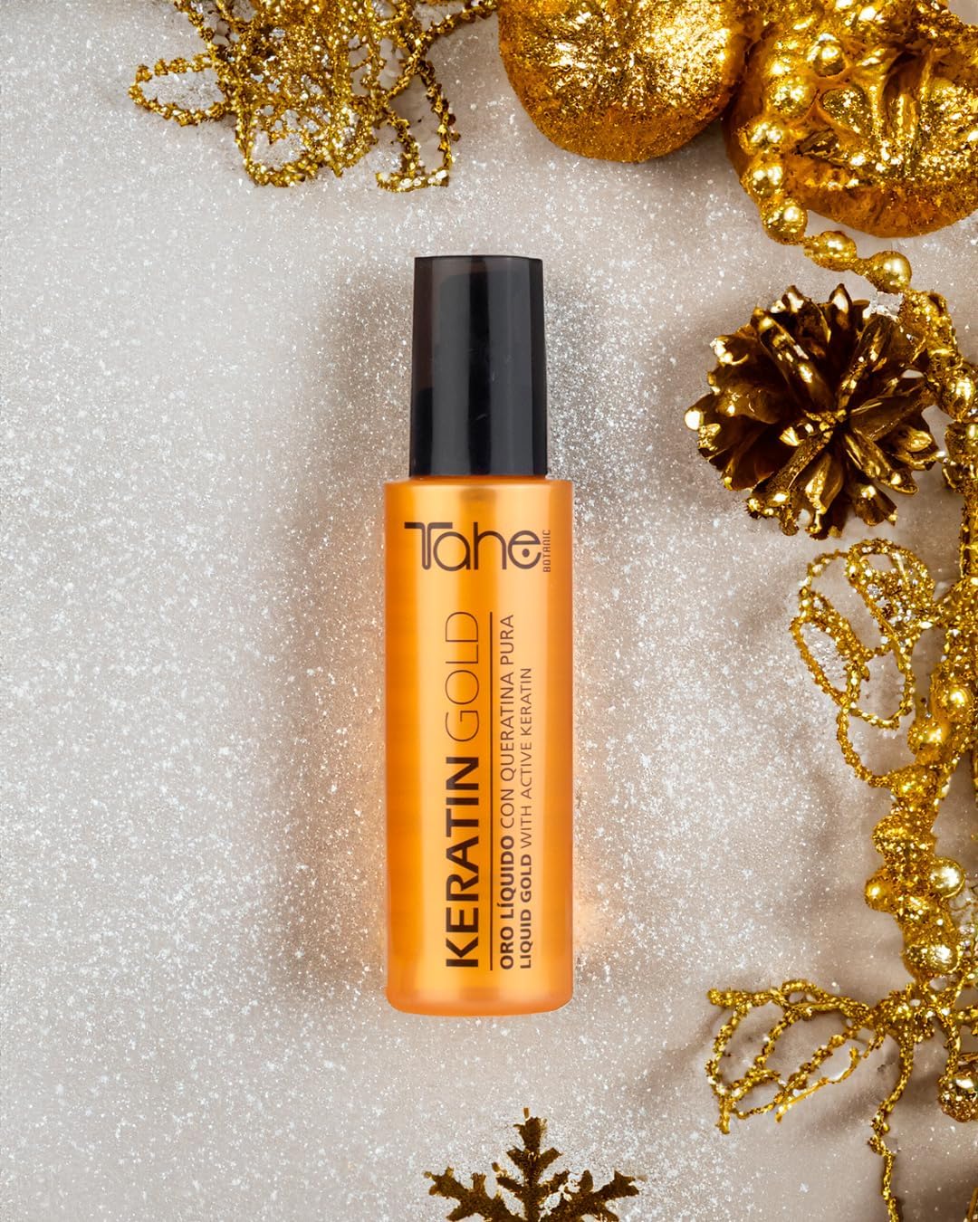 Tahe Botanic Keratin Gold Hair Serum Liquid Gold and Pure Keratin (30 ml) - Image 8