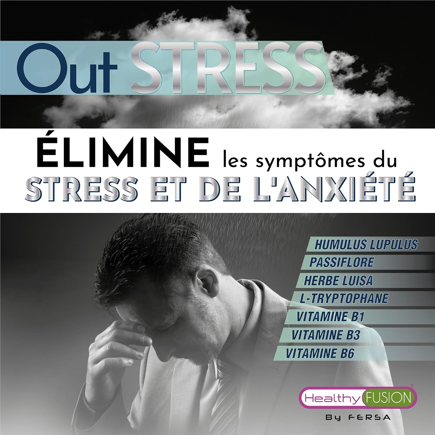 NO + STRESS | Relaxant naturel | Tryptophane avec Passiflore et Vitamines B6 B3 et B1 | Calme les nerfs, le stress et l'anxiété | Améliore la concentration | Contribue à un bon bien-être | 30 Caps. - Image 4