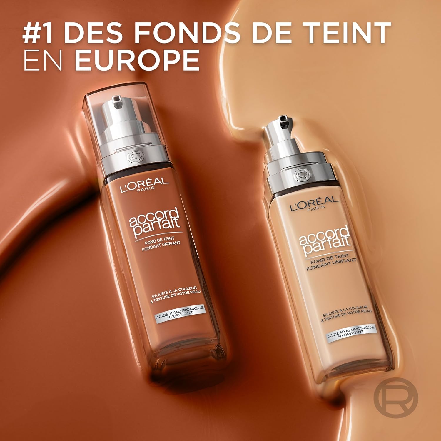 L'Oréal Paris Fluid Foundation - 24H Hydration - Hyaluronic Acid Formula - All Skin Types - Perfect Match - Ivory (1.N) - 30 ml - Image 11