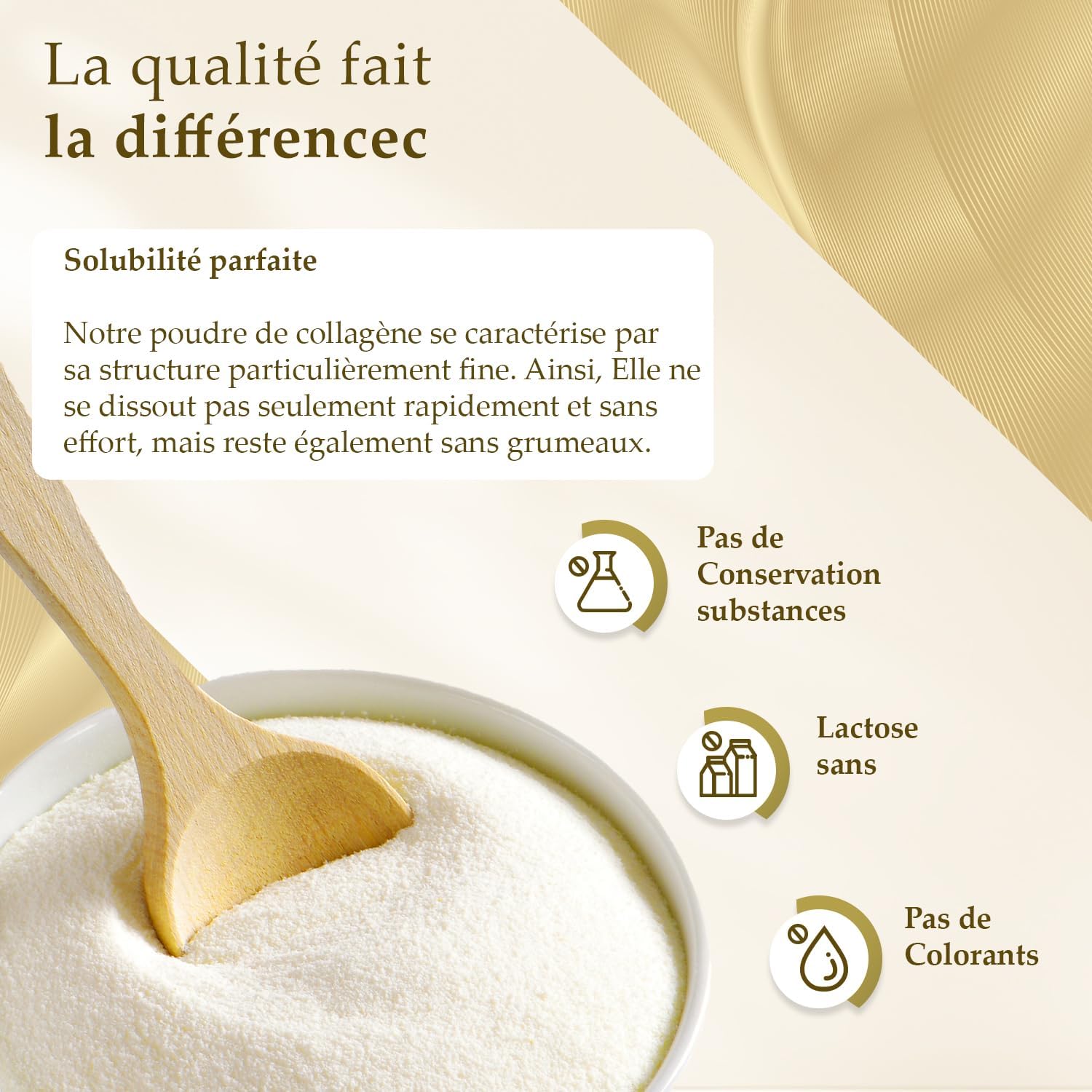 Collagen Powder 700 g Collagen Hydrolysate 100% Pure Peptides Type 1, 2 and 3, Excellent Solubility Taste Neutral Pure Formula Controlled Quality - Image 6