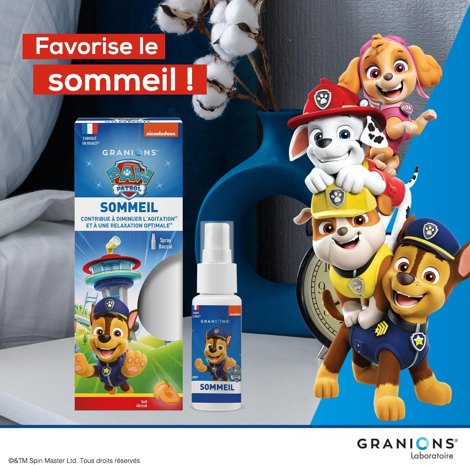 Sleep Spray – PAT PATROUILLE GRANIONS – Apricot Flavour – Verbena, Camomile, Poppy – Relaxation, Reduces Agitation – No Coloring, No Artificial Flavours, No Lactose – Made in France - Image 7