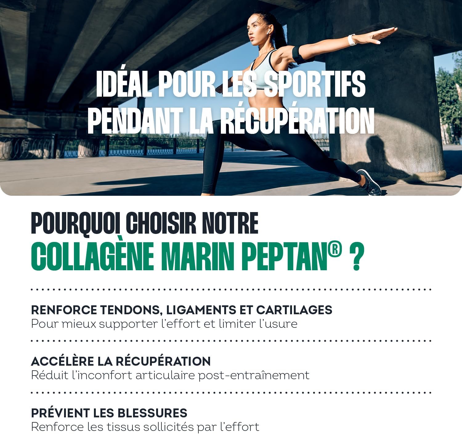 Impulse Nutrition - Hydrolyzed Marine Collagen Type 1 Peptan Powder with Vitamin C - Food Supplement Recovery, Joints & Skin - 270g - Exotic taste - Made in France - Image 4