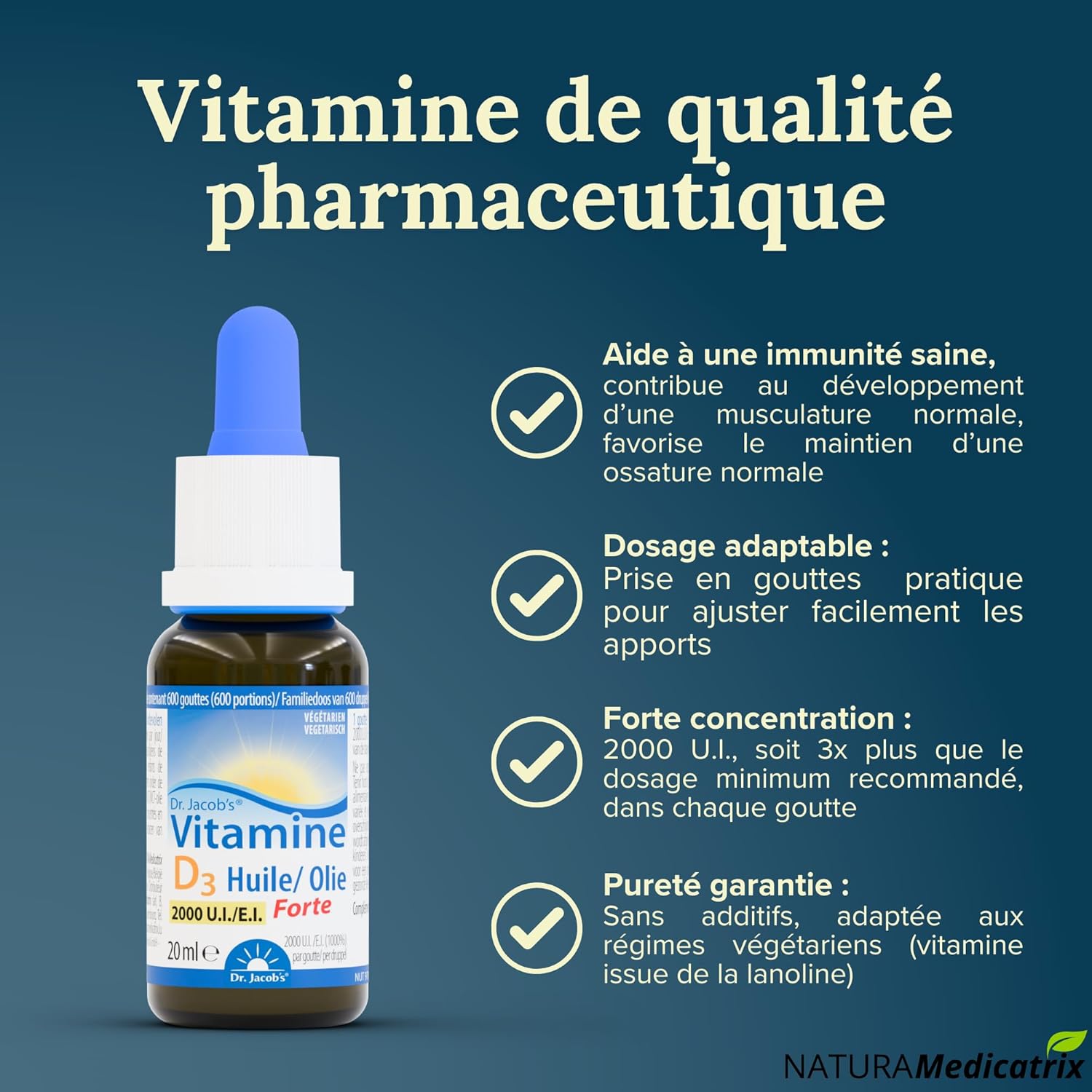 Dr.Jacob's Vitamin D3 Strong – 2000 IU/Drop - Image 3