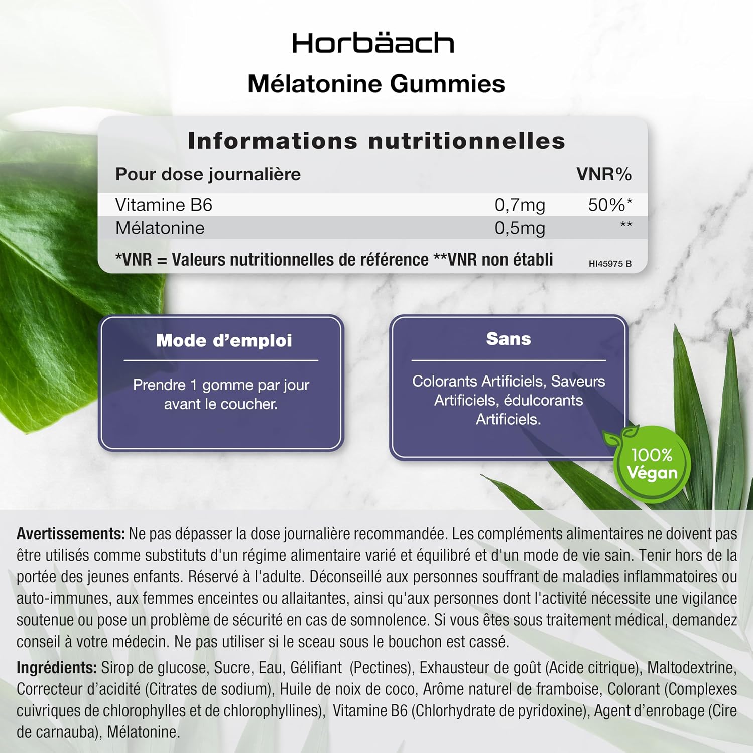 Melatonin Gummies | 60 Gums (2 Months) | With Vitamin B6 | High Dosage Food Supplement | by Horbaach - Image 4