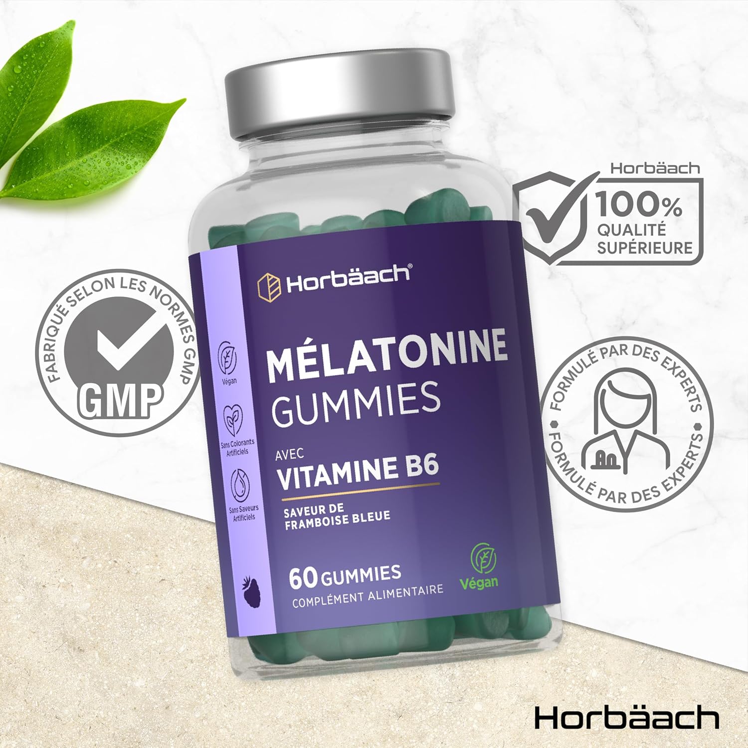 Melatonin Gummies | 60 Gums (2 Months) | With Vitamin B6 | High Dosage Food Supplement | by Horbaach - Image 8