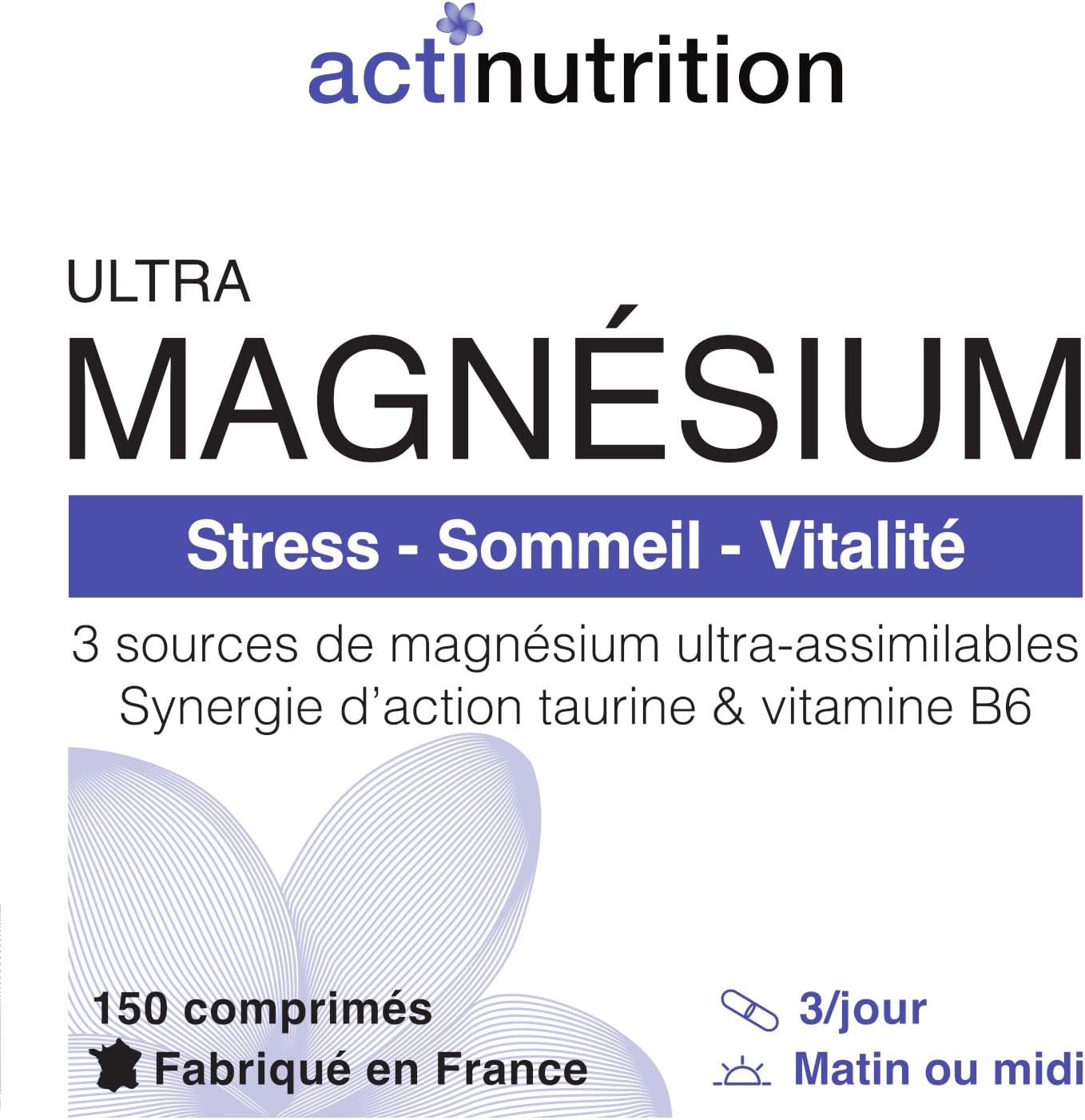 ULTRA Magnesium | Ultra-Assimilable Bisglycinate, Citrate and Magnesium Malate | Taurine, B6 & B8 | Stress, Sleep & Vitality | Vegan & Gluten Free | 414mg/d 150 tablets | Made in France - Image 7