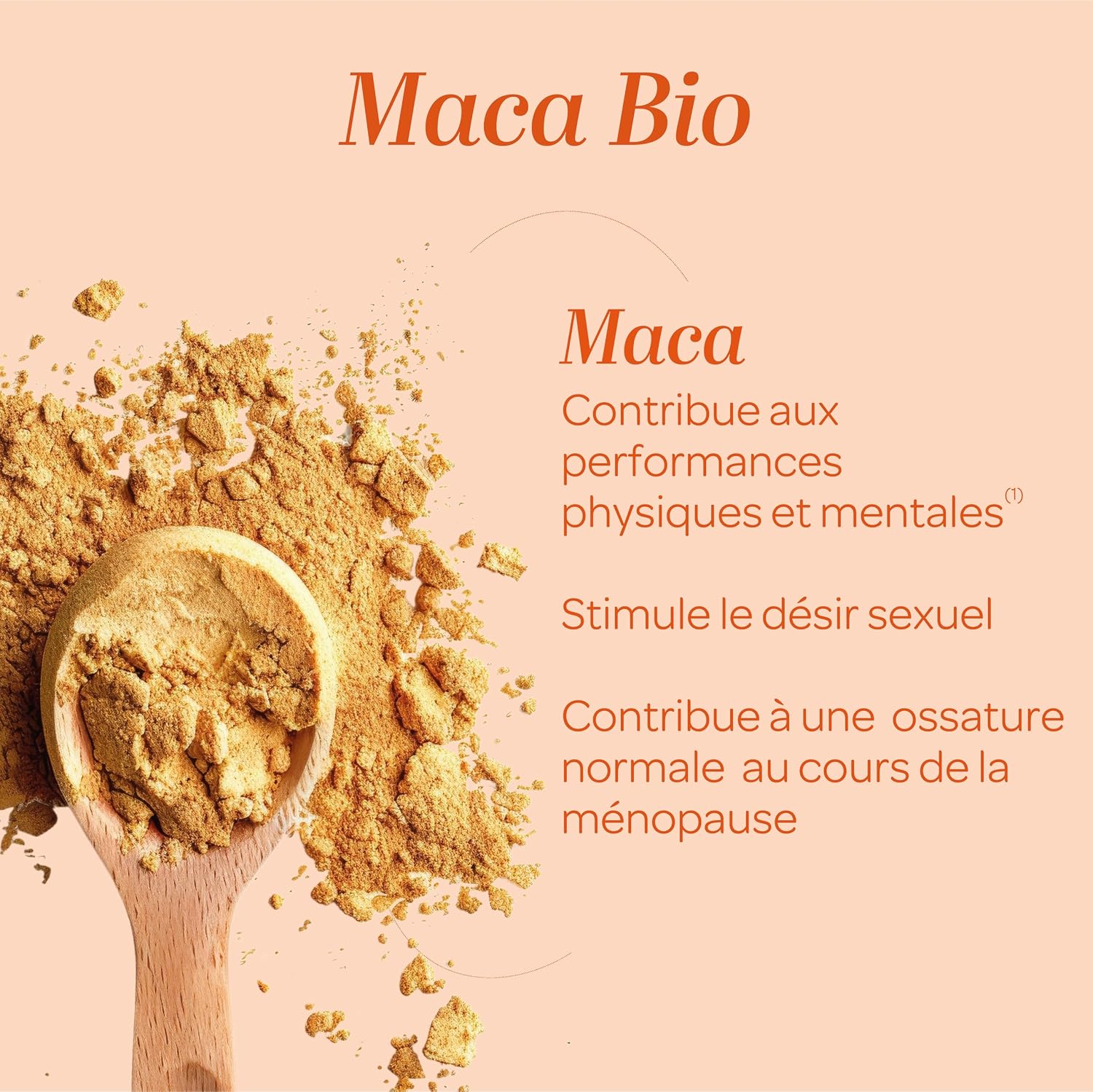 SUPERDIET - MACA BIO -Physical and mental performance, Couple health - Made in France -Paper bag with resealable zip-Powder 200g - Image 4