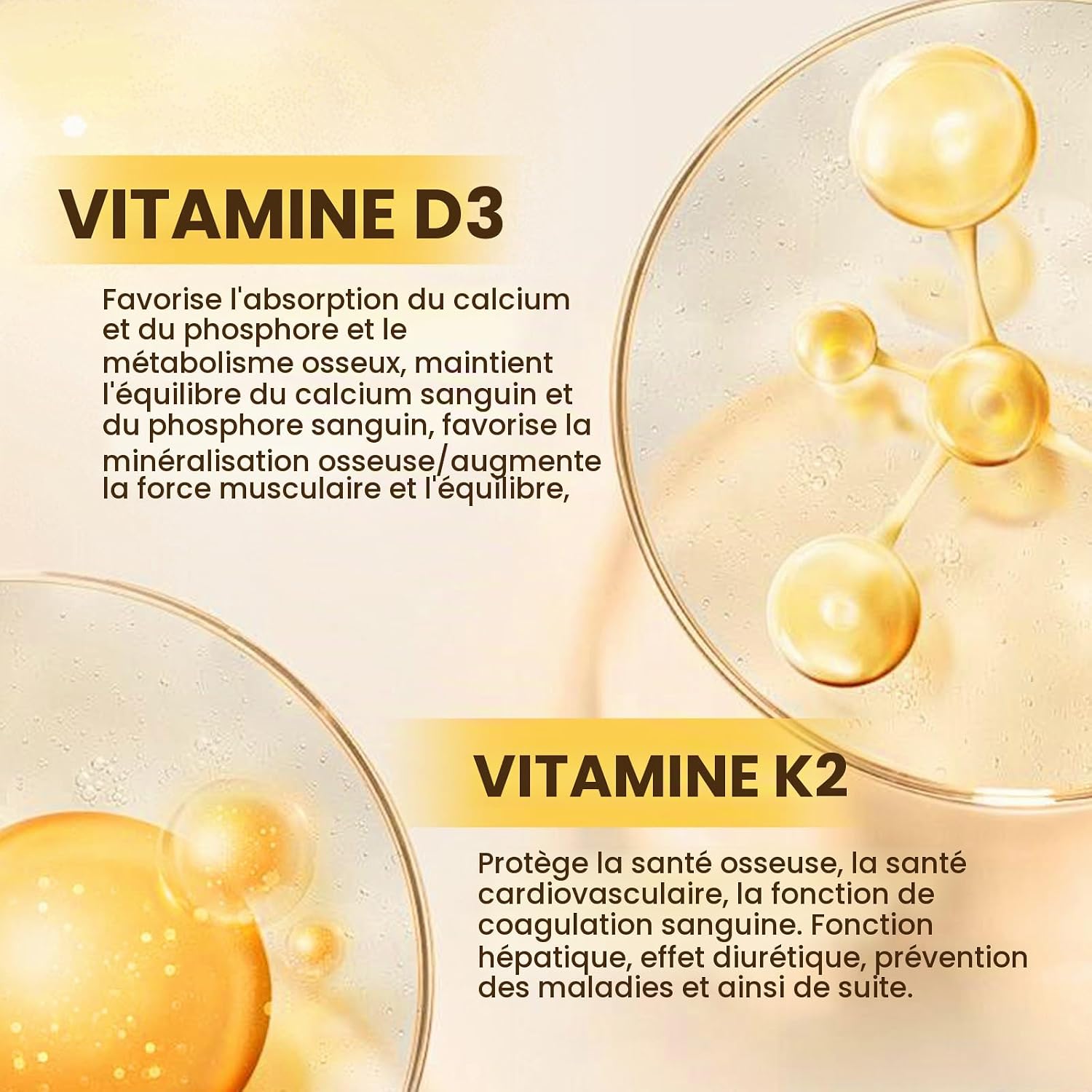 Vitamin D3 K2 20000 IU with MK7-300 in Virgin Coconut Oil | Supports Calcium Absorption and Bone Health, Immune System and Heart Health - 60ml - Image 5