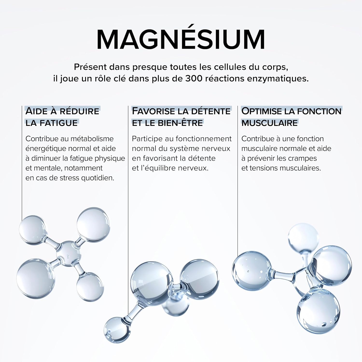 Magnesium Bisglycinate + Vitamin B6 - Enriched with Marine Magnesium & Carbonate - Extended Release - Fatigue, Stress - 60 Vegetable Capsules - Vegan - Beyond Elements - Image 3