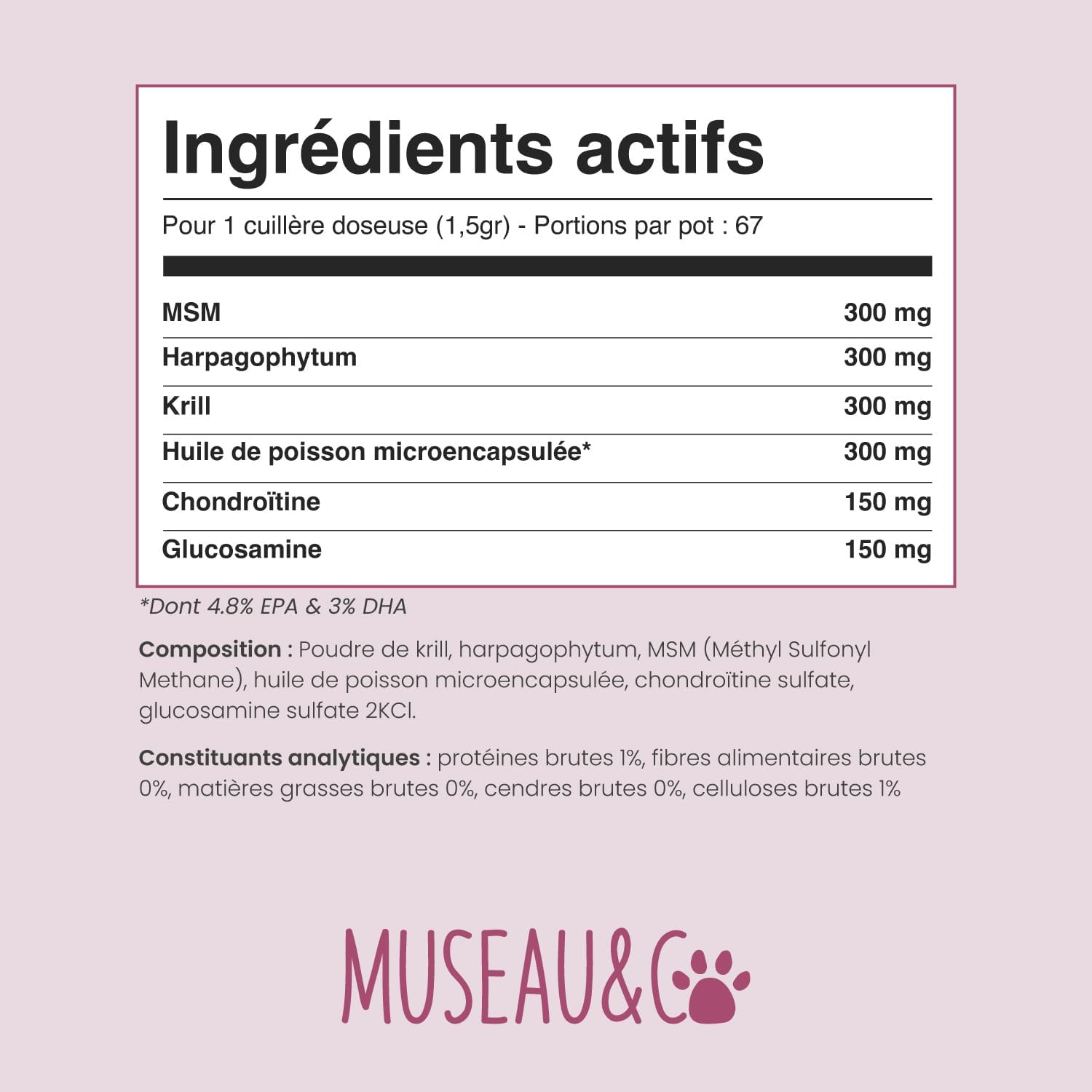 Joints for Dogs and Cats - Anti-Arthrosis Food Supplement - Harpagophytum Glucosamine Chondroitin MSM Krill - Mobility & Flexibility - Formulated by Veterinarians - Made in France - Image 8