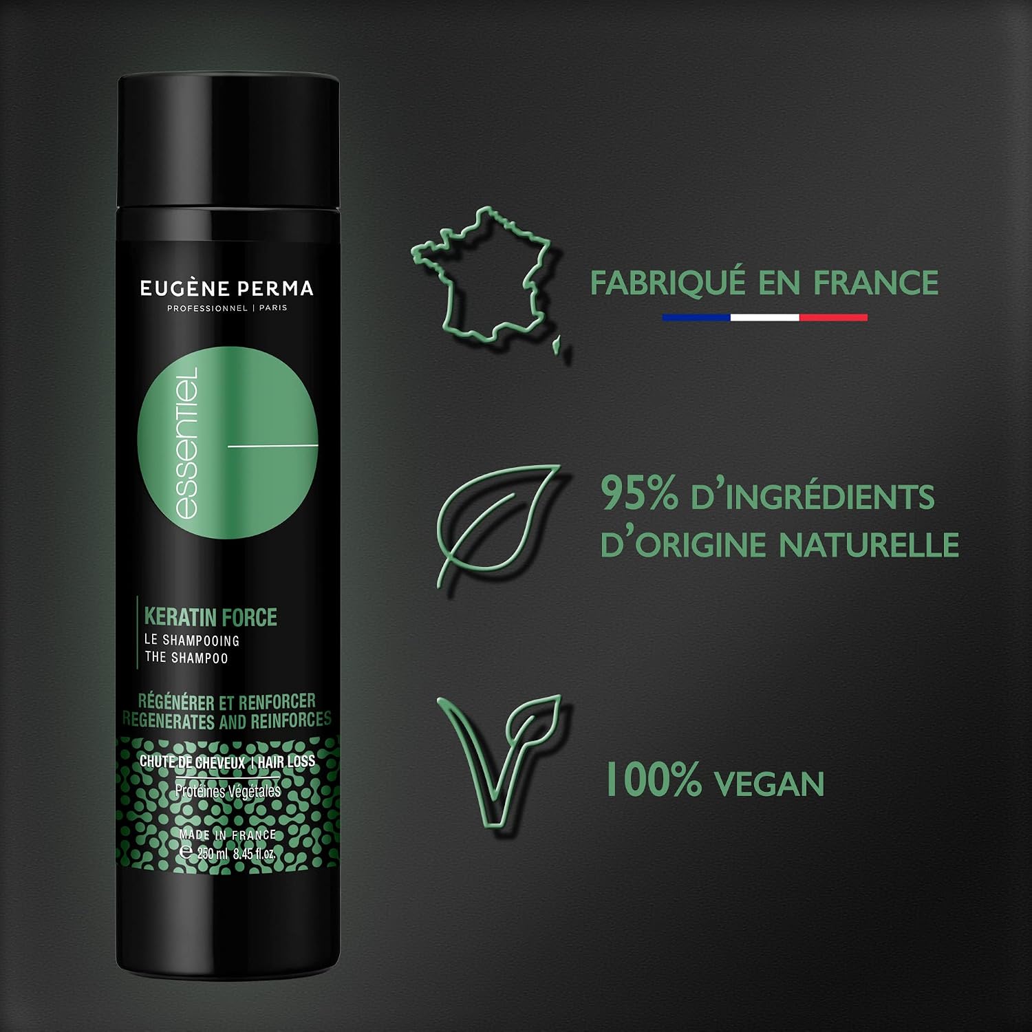 ESSENTIEL Keratin Force Shampoo, Cedar, 1 ml - Image 7