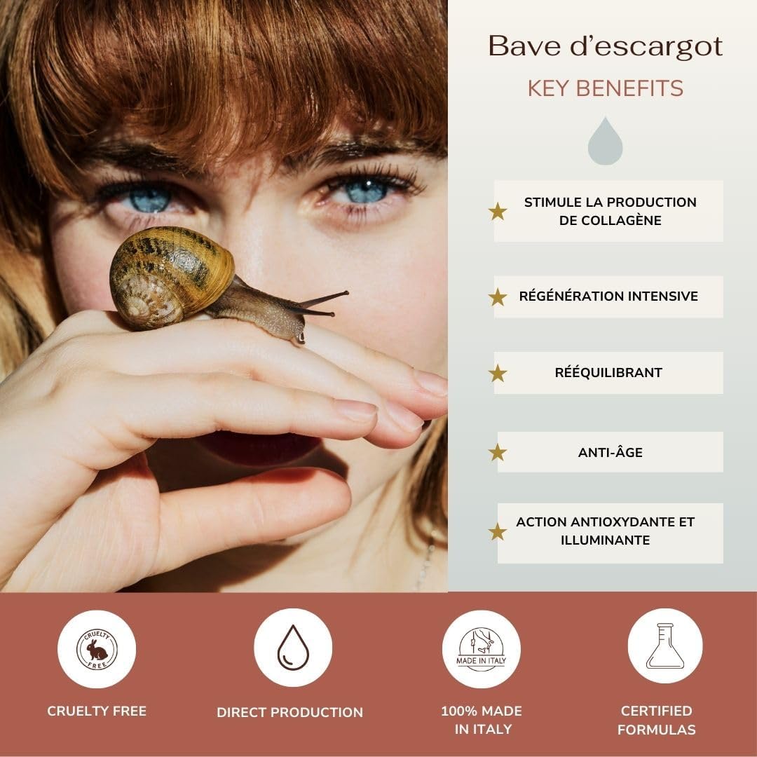 Demetra 90% Snail Slime Illuminating and Smoothing Face Serum, Hyaluronic Acid, Hydrolyzed Collagen and Elastin – 30 ml - Image 6