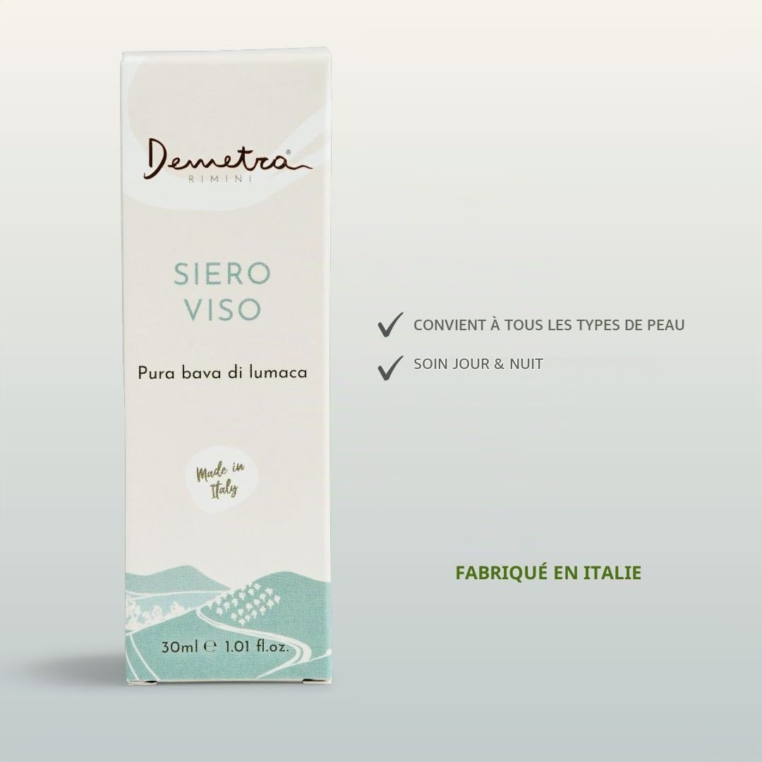 Demetra 90% Snail Slime Illuminating and Smoothing Face Serum, Hyaluronic Acid, Hydrolyzed Collagen and Elastin – 30 ml - Image 8