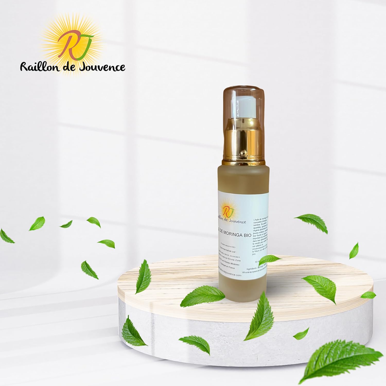 Organic Moringa Oil - 100% Pure and Natural - Moisturizing, Soothing and Anti-Aging - Ideal for Skin Care, Dry and Damaged Hair - 50ml - Image 4
