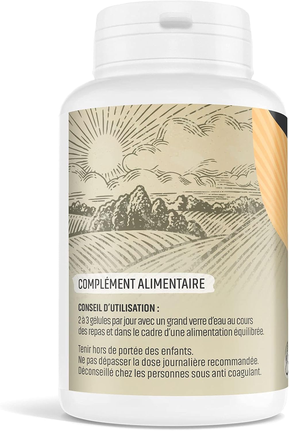 Herbes Et Plantes Organic Turmeric 200 Vegetable Capsules 250 mg - Image 3