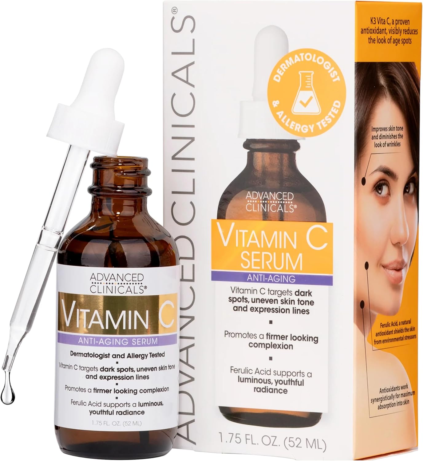 Advanced Clinicals, Vitamin C Serum, 53 ml - Image 2