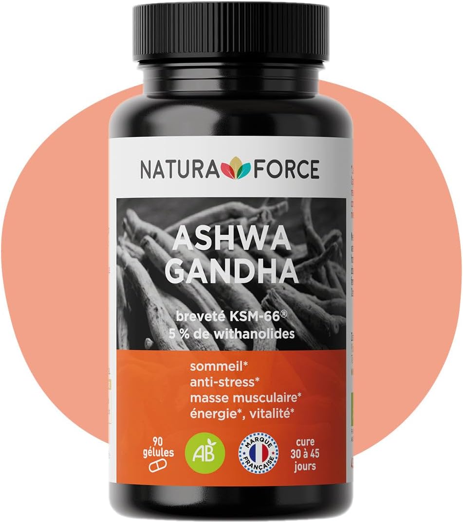 Ashwagandha Organic KSM-66 Vegetable Capsules - Improves Sleep Quality, Helps Reduce Stress and Anxiety - Pure Ashwagandha Root Extract - 90 Capsules - Image 2