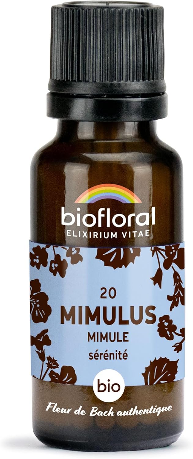 BIOFLORAL - 20 Mimulus, Organic Mimule - Serenity - Authentic Bach Flower - 470 Granules - Alcohol Free - Image 2