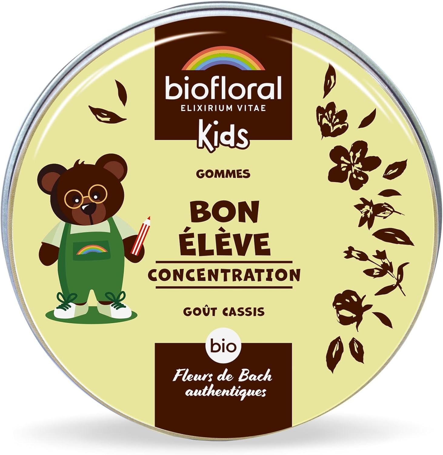 BIOFLORAL KIDS - Bon École - Organic - Concentration - Authentic Bach Flowers - Alcohol Free - 45g - Image 2