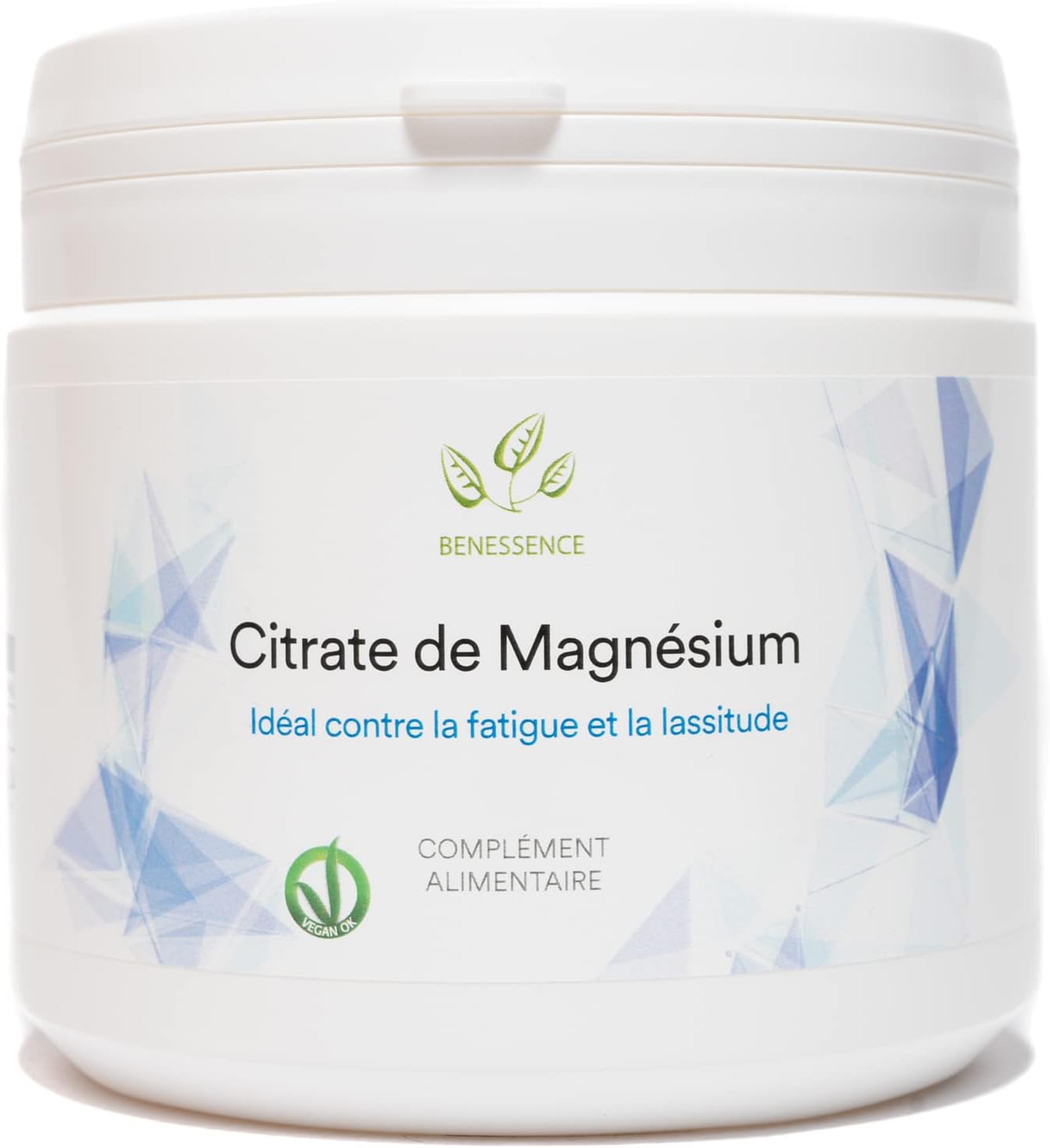 Benessence - Magnesium Citrate Powder Soluble - Food Integrator - Helps reduce fatigue and exhaustion - 125 days integration- 500g - Image 2