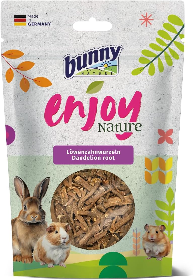 Bunny EnjoyNature Dandelion Roots | 100 g | Dwarf Rabbit and Rodent Food | Rich in Vitamins B, C and E | 100% Natural | No Additives or Flavor Enhancers - Image 2